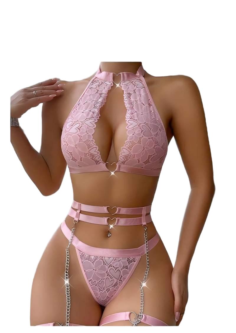 Sexy Lingerie Set Push Up Lace - Minimizer Bra Women 评论和价格