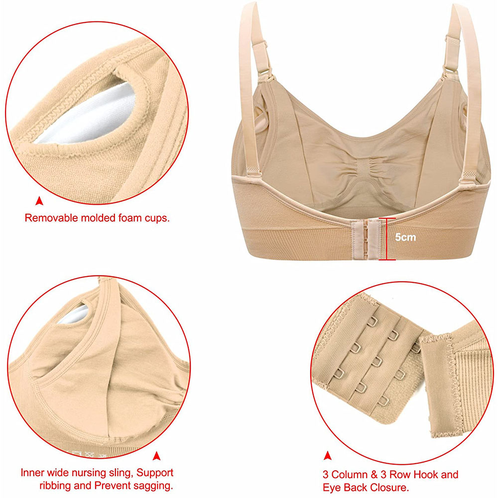 Womens Maternity  Nursing Bra  - Sleep Bra Bralette 评论和价格