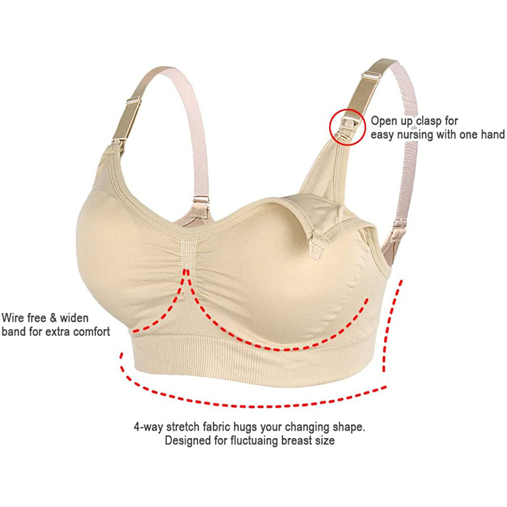 Womens Maternity  Nursing Bra  - Sleep Bra Bralette 评论和价格