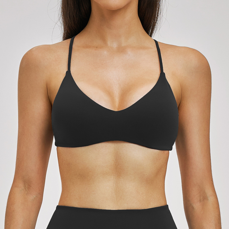 Backless Yoga Bra Gym Women Sp - Sports Bra Racerback 评论和价格
