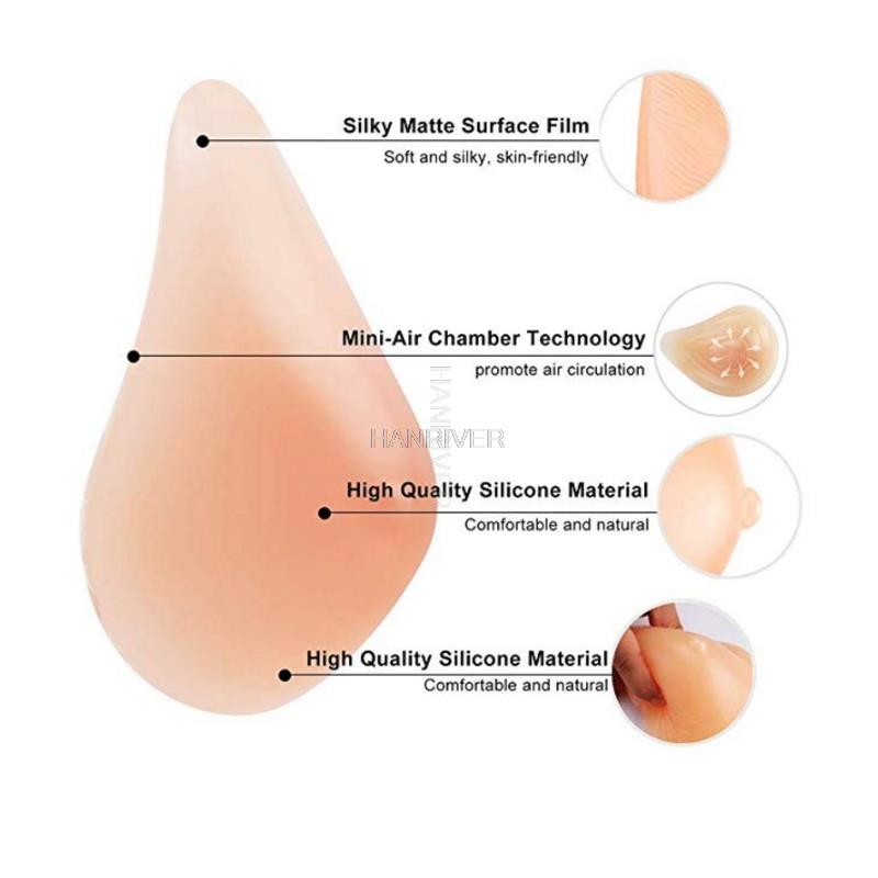 Silicone Breast Bra Skin color - Mastectomy Bra Pocket 评论和价格