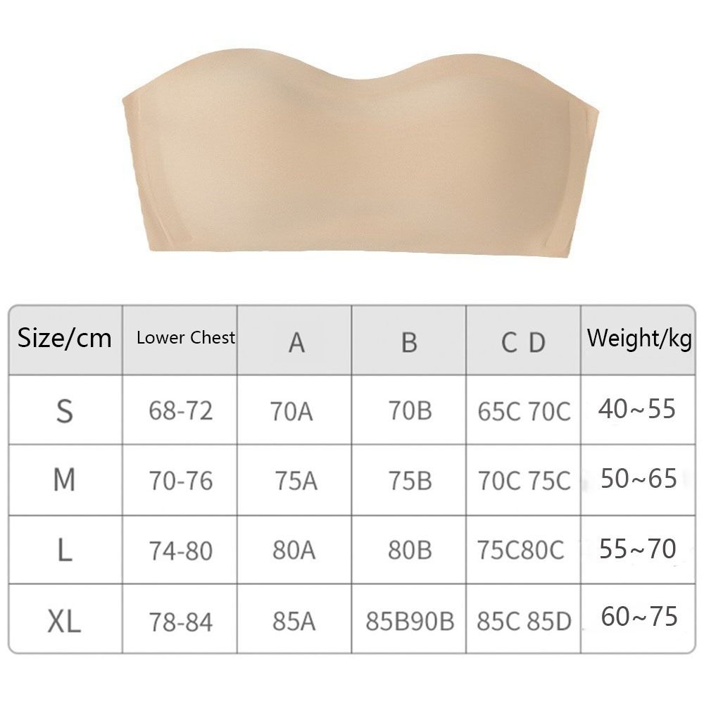 Solid Color Strapless Wrapped  - Plunge Bra Push Up 评论和价格