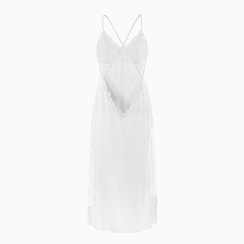 Bridal Satin Lace Robe Cami Sl - Sheer Mesh Bra 评论和价格